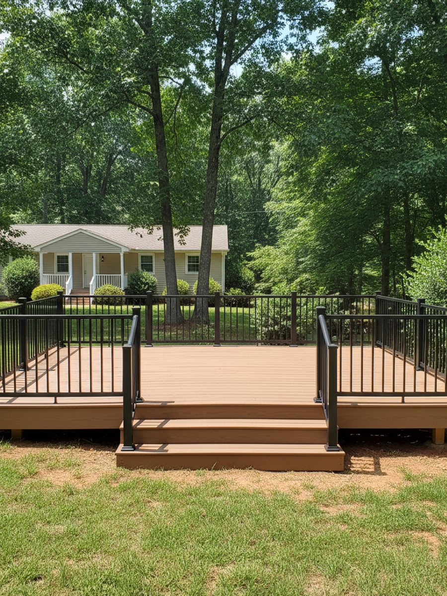 Composite Decking Installation completed by Paradise Deck Company in Kennesaw, GA