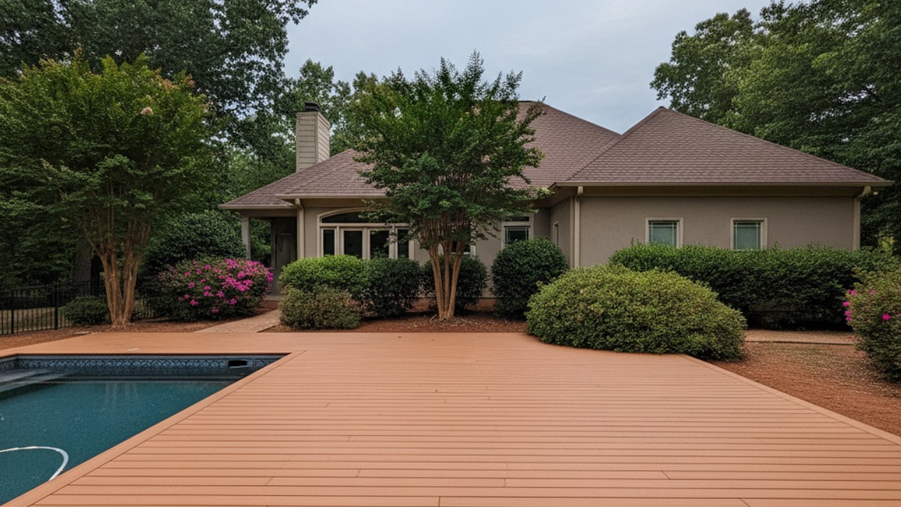 Multi-Level Deck Building completed by Paradise Deck Company in Acworth, GA