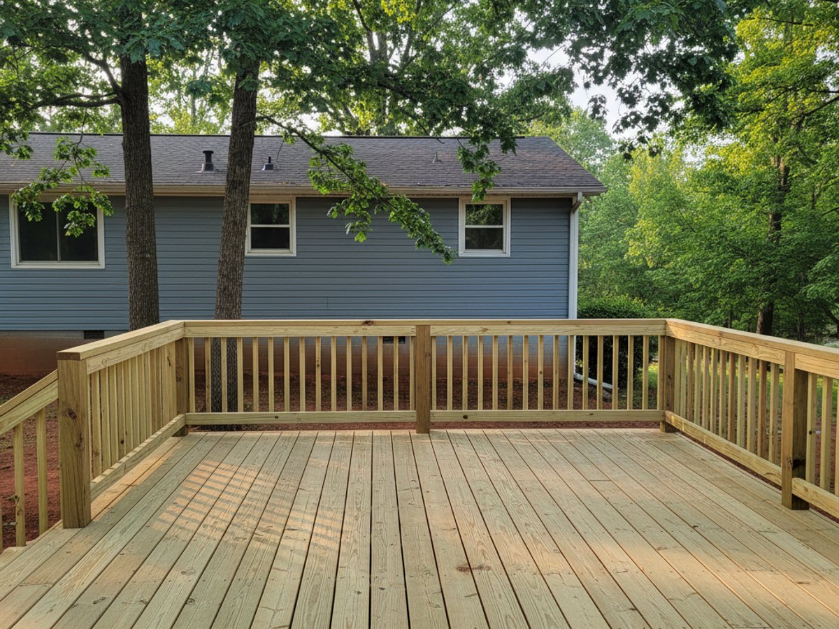 Screened Porch Construction completed by Paradise Deck Company in Powder Springs, GA
