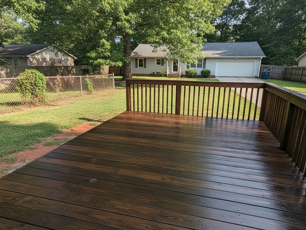 Deck Staining & Sealing completed by Paradise Deck Company in Marietta, GA